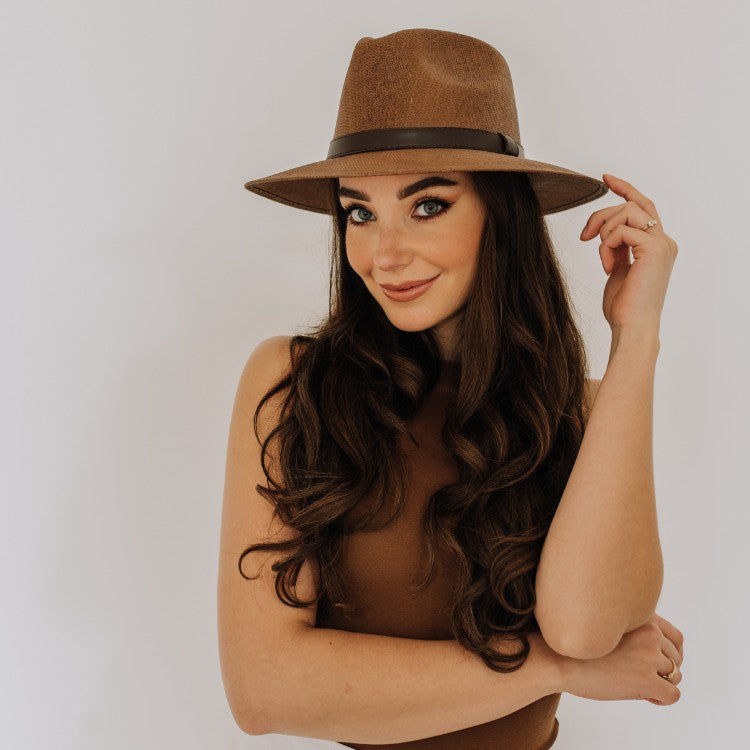 Puebla Brown Panama Woman's Hat