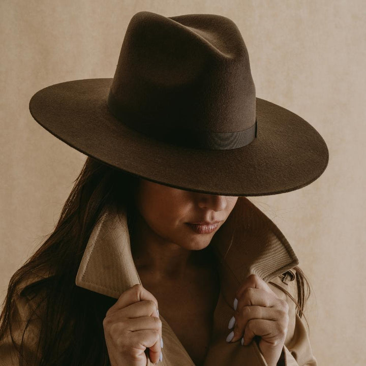 Tlaquepaque brown fedora wide brim