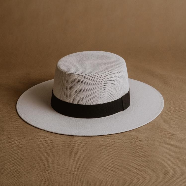 white boater hat sandoval